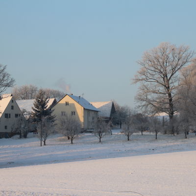 Bild vergrößern: Der Haselhof bei Pettensiedel im Winter