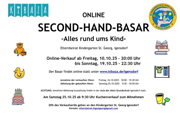 Bild vergr&ouml;&szlig;ern: Plakat Online Basar