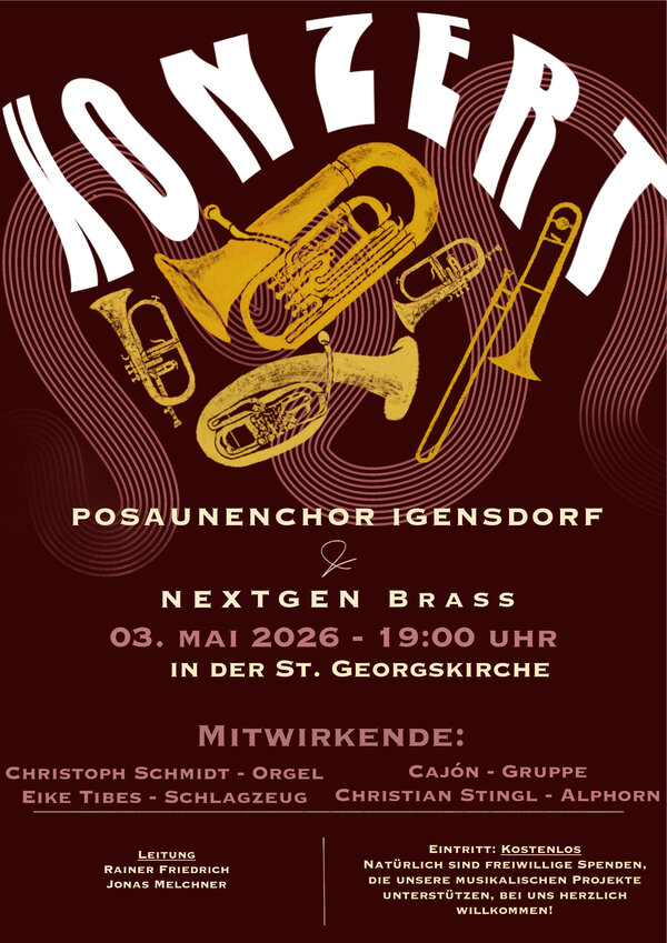 Bild vergr&ouml;&szlig;ern: Konzertplakat Posaunenchor