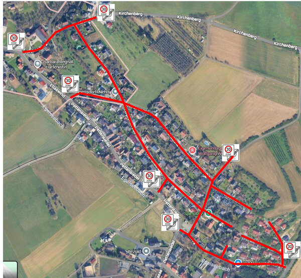 Bild vergr&ouml;&szlig;ern: Verkehrszeichenplan Tempo 30