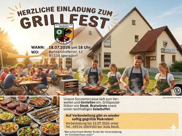 Bild vergr&ouml;&szlig;ern: Grillfest Sch&uuml;tzengesellschaft R&uuml;sselbach