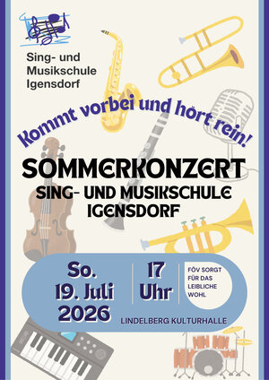 Bild vergr&ouml;&szlig;ern: Plakat Sommerkonzert Musikschule