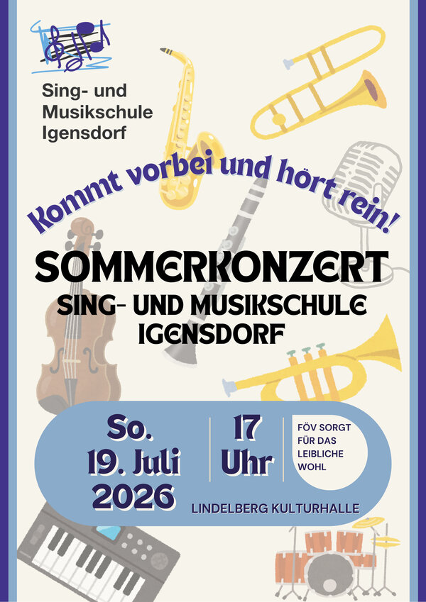 Bild vergr&ouml;&szlig;ern: Plakat Sommerkonzert Musikschule