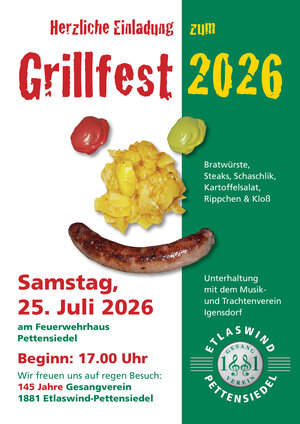 Bild vergr&ouml;&szlig;ern: Grillfest Pettensiedel 2026