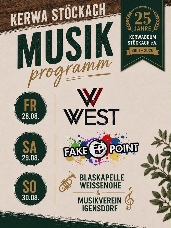 Bild vergr&ouml;&szlig;ern: Plakat Kerwa St&ouml;ckach