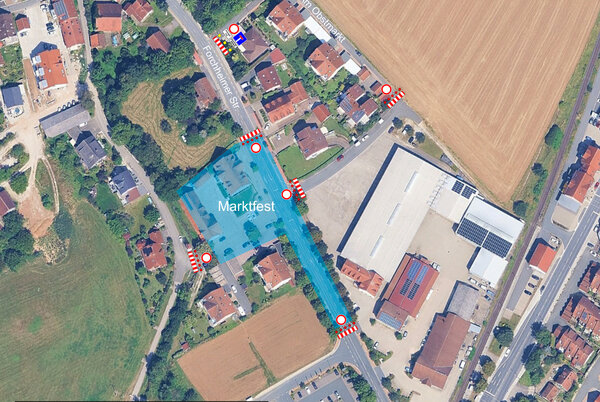Bild vergr&ouml;&szlig;ern: Sperrung Forchheimer Stra&szlig;e