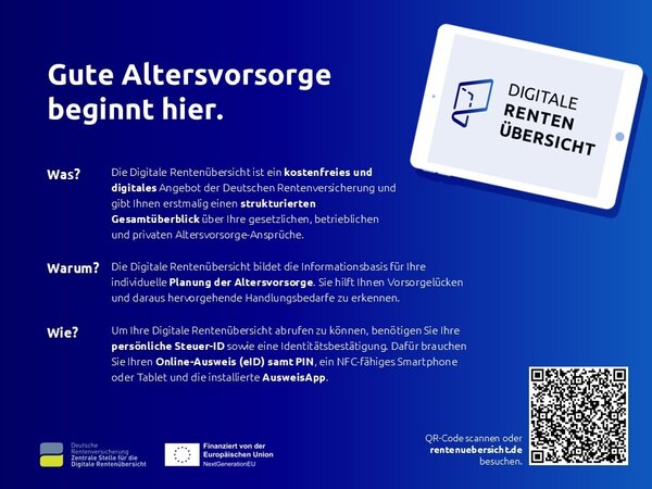 Bild vergr&ouml;&szlig;ern: Digitale Renten&uuml;bersicht
