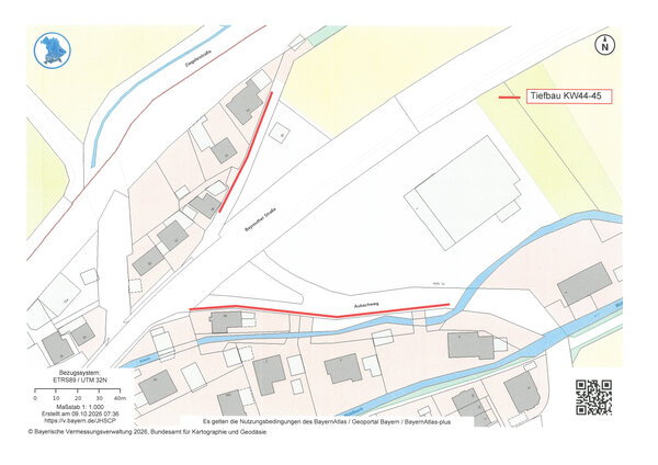 Bild vergr&ouml;&szlig;ern: Tiefbau Glasfaserausbau Mitteldorf KW 44-45
