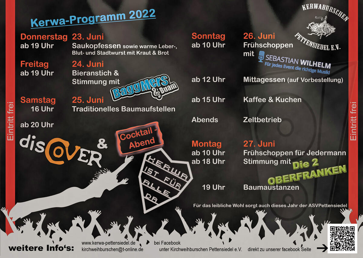 Bild vergrößern: Plakat Kerwa Petttensiedel 2022